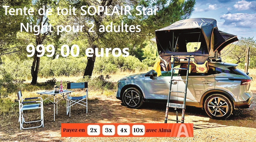 Tente de toit souple Star Night - Soplair